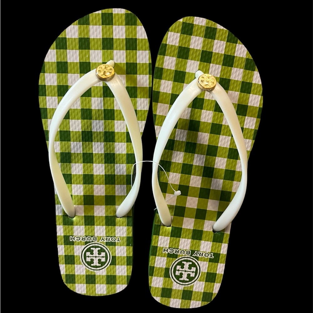 🆕 Tory Burch Window Pane Flip Flop - Picture 9 of 10